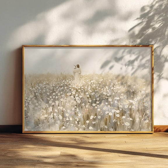 Jesus And Lamb, Carry You Home, Lost Sheep, Jesus Leaves The 99, The Good Shepherd, Christian Religious LDS Art