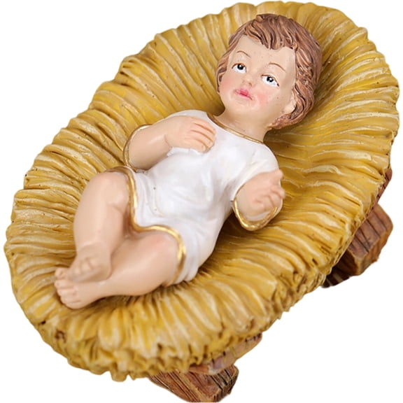 Jesus Baby Figure Mini Manger Nativity Figurine Baptism Party Favors Christmas Favors Figurine Party Artwork Statue