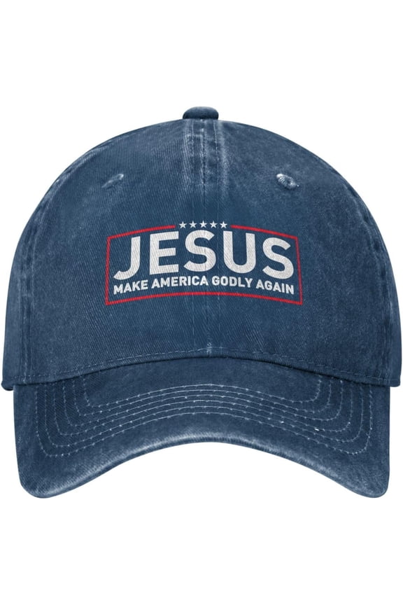 Jesus Baseball Hat for Women Make America Godly Again Retro Hat