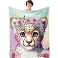 thumbnail image 1 of Jesus Bible Blanket for Wmoen & Men Christian Religious Gifts 350gsm Soft Plush Warm & Cozy Flannel Bedding God Print Blankets for Girl Boy Birthday Gifts 60×50inch, 1 of 6