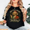 thumbnail image 1 of Jesus Birthday Christmas Shirt, Faith-Based Holiday Tee, Christian Graphic T-Shirt, 1 of 4