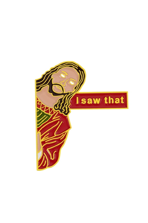 Jesus Brooches Pin Christmas Decorations I That Pin Comical Enamel Pin Jesus Lapel Pin Collectible Gift for Friend