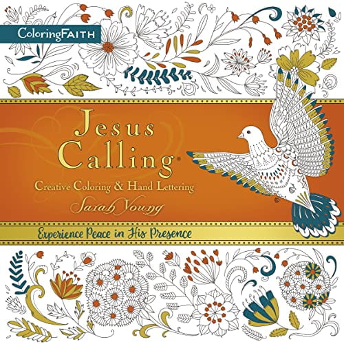 Pre-Owned Jesus Calling Adult Coloring Book: Creative Coloring and Hand Lettering: Find Peace and Encouragement in Jesus' Words with Creative Coloring (Paperback) 0718091264 9780718091262