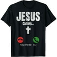 thumbnail image 1 of Jesus Calling - Funny Jesus Phone Christian T-Shirt, 1 of 3