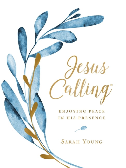 Jesus Calling: Jesus Calling, Large Text Cloth Botanical, with Full Scriptures: Enjoying Peace in His Presence (a 365-Day Devotional) (Hardcover)(Large Print)