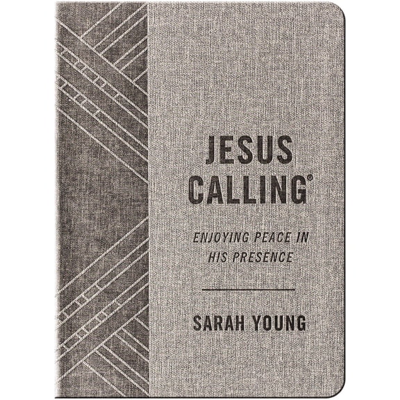 Jesus Calling Jesus Calling, Textured Gray Leathersoft, with Full Scriptures: Enjoying Peace in His Presence (a 365-Day Devotional) - , (Hardcover)