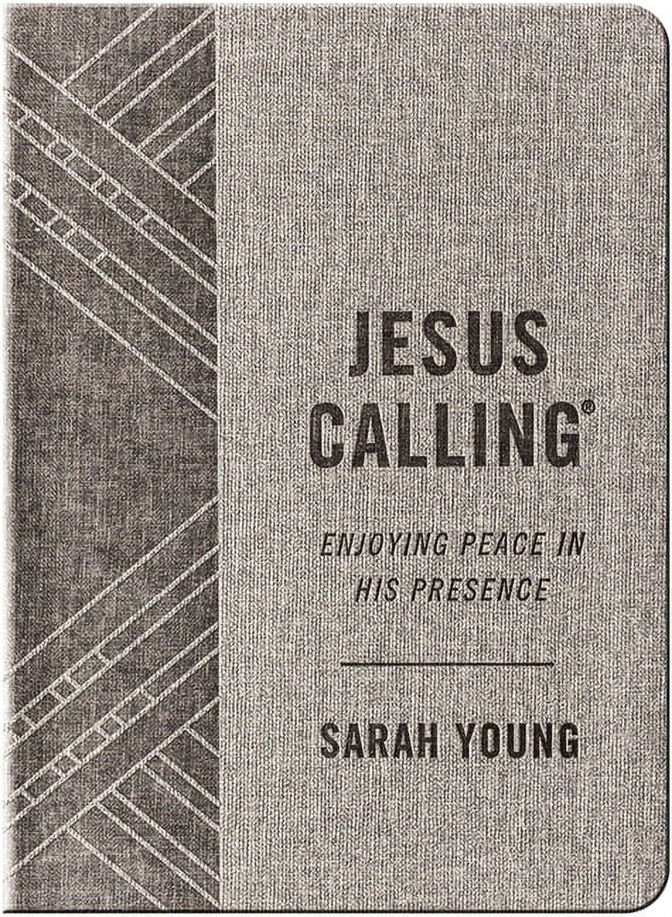 Jesus Calling Textured Gray Leathersoft Devotional Book