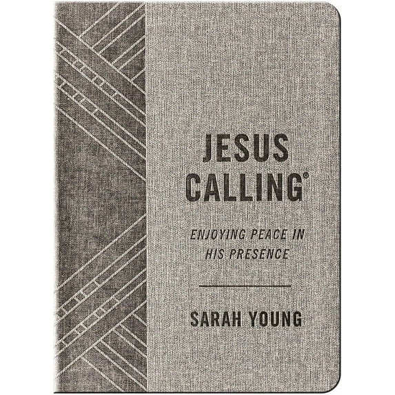 Jesus Calling Jesus Calling, Textured Gray Leathersoft, with Full Scriptures: Enjoying Peace in His Presence (a 365-Day Devotional) - , (Hardcover)