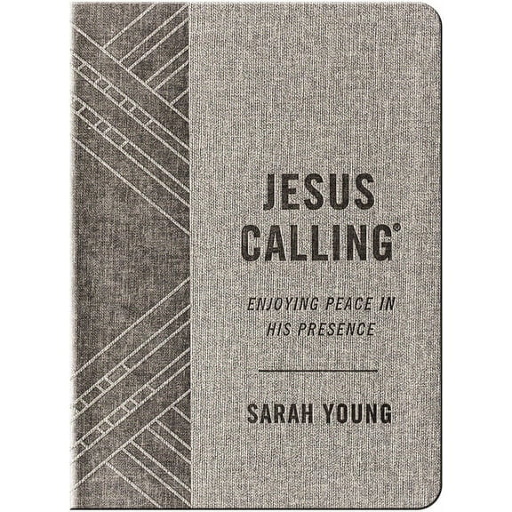 Jesus Calling Jesus Calling, Textured Gray Leathersoft, with Full Scriptures: Enjoying Peace in His Presence (a 365-Day Devotional), (Hardcover)