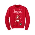 thumbnail image 1 of Jesus Calling Sweatshirt Girls Boys Xmas Gifts for Kids Funny Jesus Christmas Sweater Holiday Youth Top Christian Religious Xmas Sweatshirt, 1 of 4