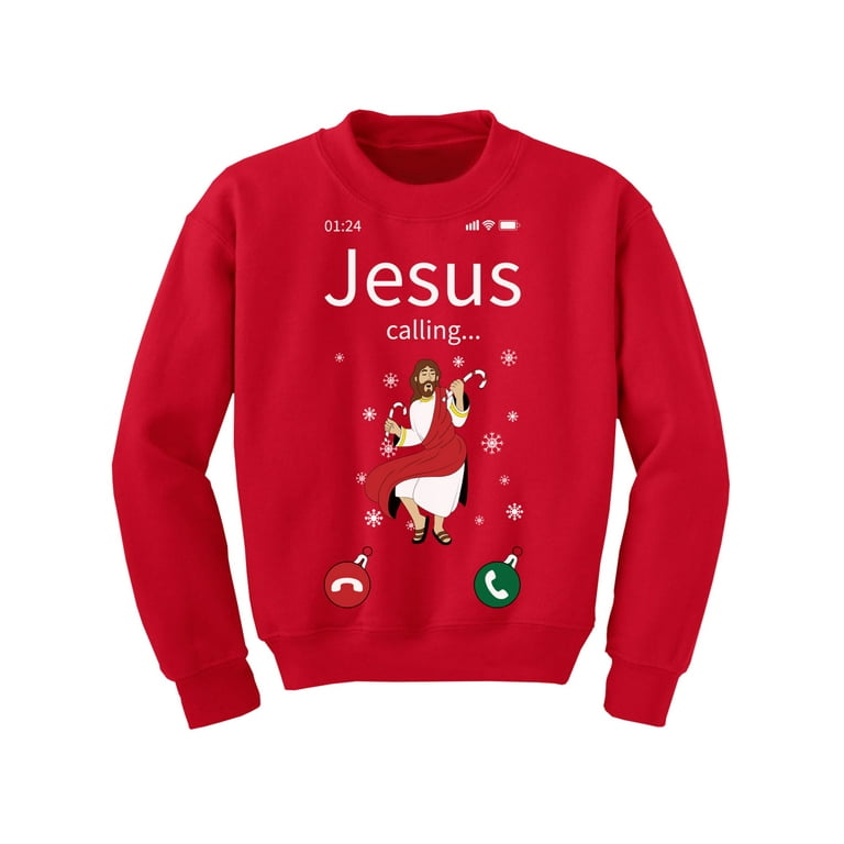 Jesus Christmas Kids Sweatshirt Jesus Christmas Kids Sweatshirt
