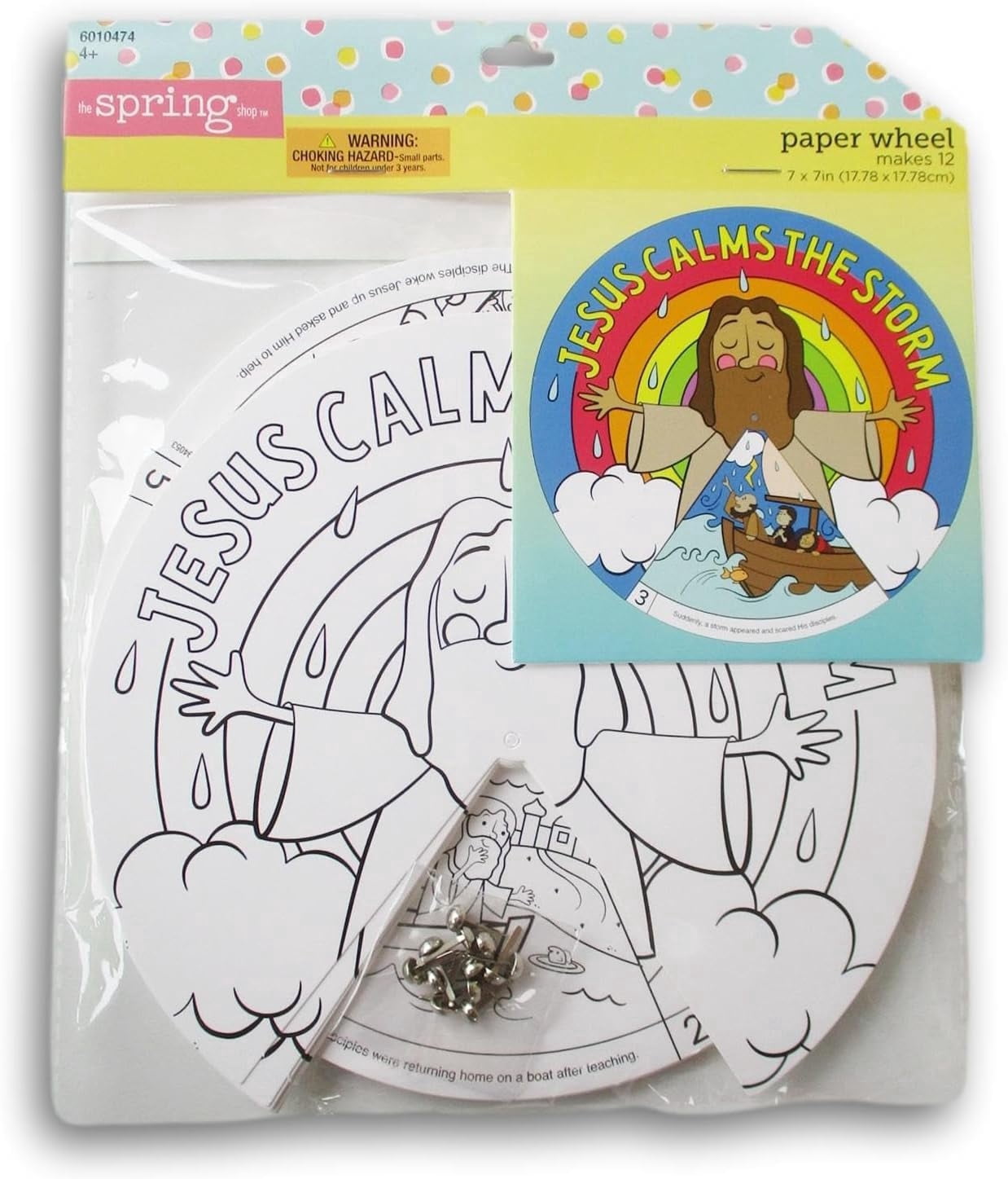 Jesus Calms The Storm Coloring Wheel Craft Kit - Makes 12 - Walmart.com