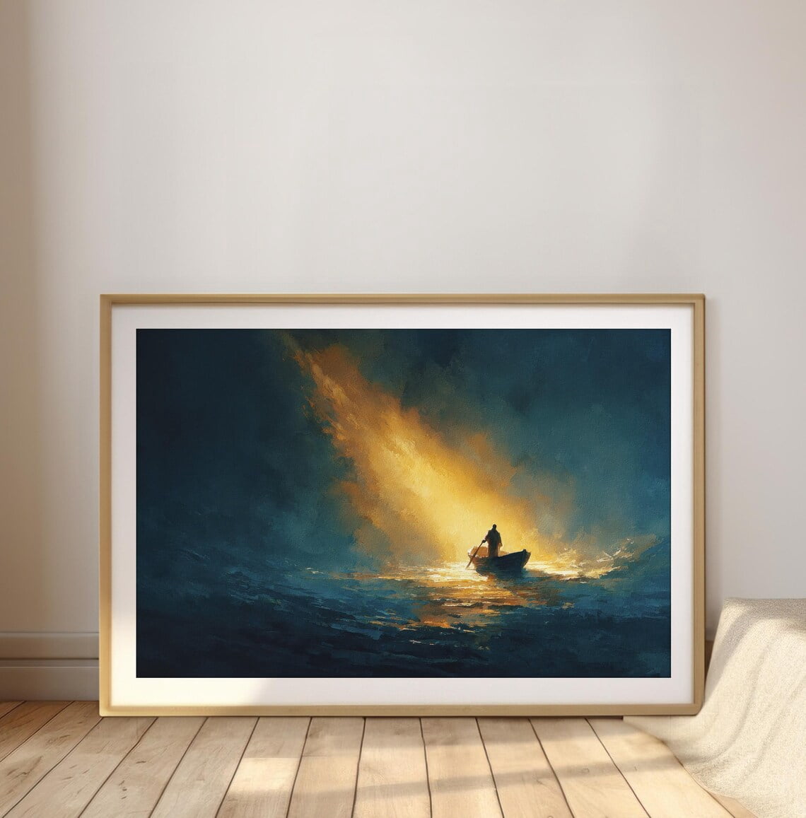 Jesus Calms The Storm Peace Be Still Wall Art Print, Faith Decor ...