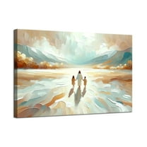 Jesus Canvas Wall Art God and Children Wall Decor Pictures Watercolor Christian Spiritual Poster Prints Religious Artwork for Kids Room Church Nursery Decoration