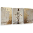 thumbnail image 1 of Jesus Canvas Wall Art Jesus Walking On Water Picture Wall Decor Jesus Painting Print Christian Poster Artwork for Living Room Bedroom Church Home Decor（Only canvas）, 1 of 6