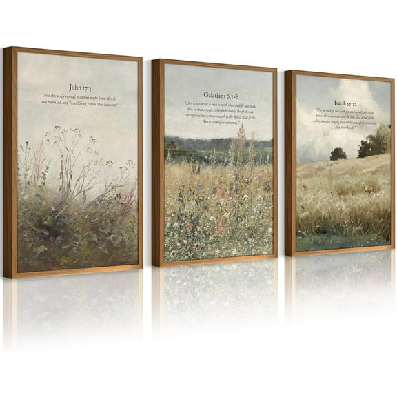 Jesus Canvas Wall Art Sacred heart of Jesus Pictures Christian Wall Decor Catholic Poster Religious Wall Art Heart of Mary and Joseph Painting Divine Mercy Prints for Bedroom（Only canvas）