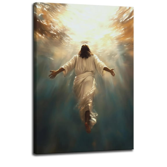 Jesus Canvas poster  Painting Picture Wall Decor Christian Art Decor Religious Poster Print Artwork for Living Room Bedroom Church Home Decoration