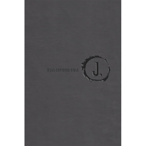 Jesus-Centered Bible NLT, Charcoal (Hardcover)