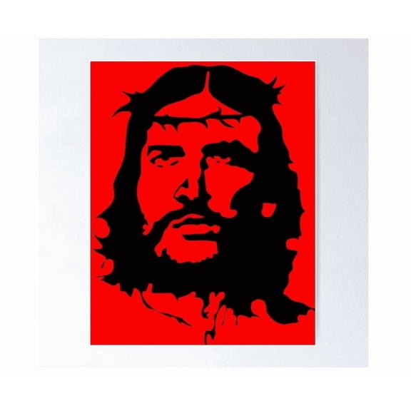 Jesus Che The Way In The Style Of Che Poster Home Decor Office Wall Art Living Room Decor, Paper Poster Only