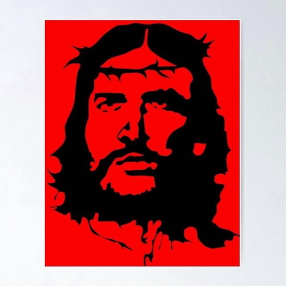 Jesus Che The Way In The Style Of Che Poster, Poster Only