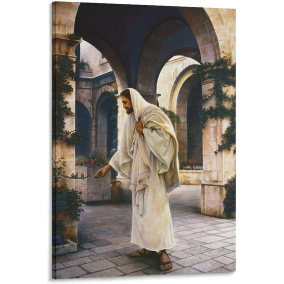 Jesus Chris by Greg Olsen Painter Wall Art Poster Print Photo Art Painting Canvas Poster Home Decorative Bedroom Modern Decor Picture Frame 12x18inch(30x45cm)