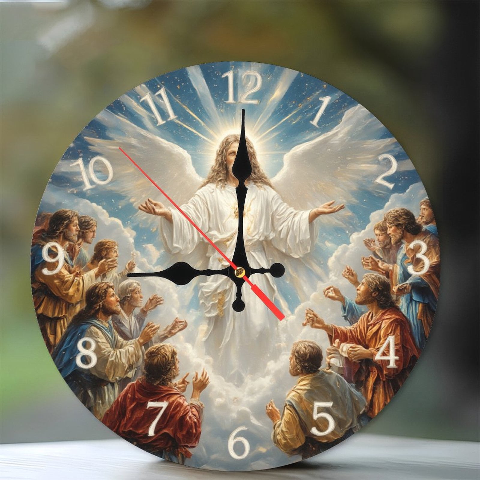 Jesus Christ Ascension Wall Clock Religious Gift Home Decor 10-Inch ...