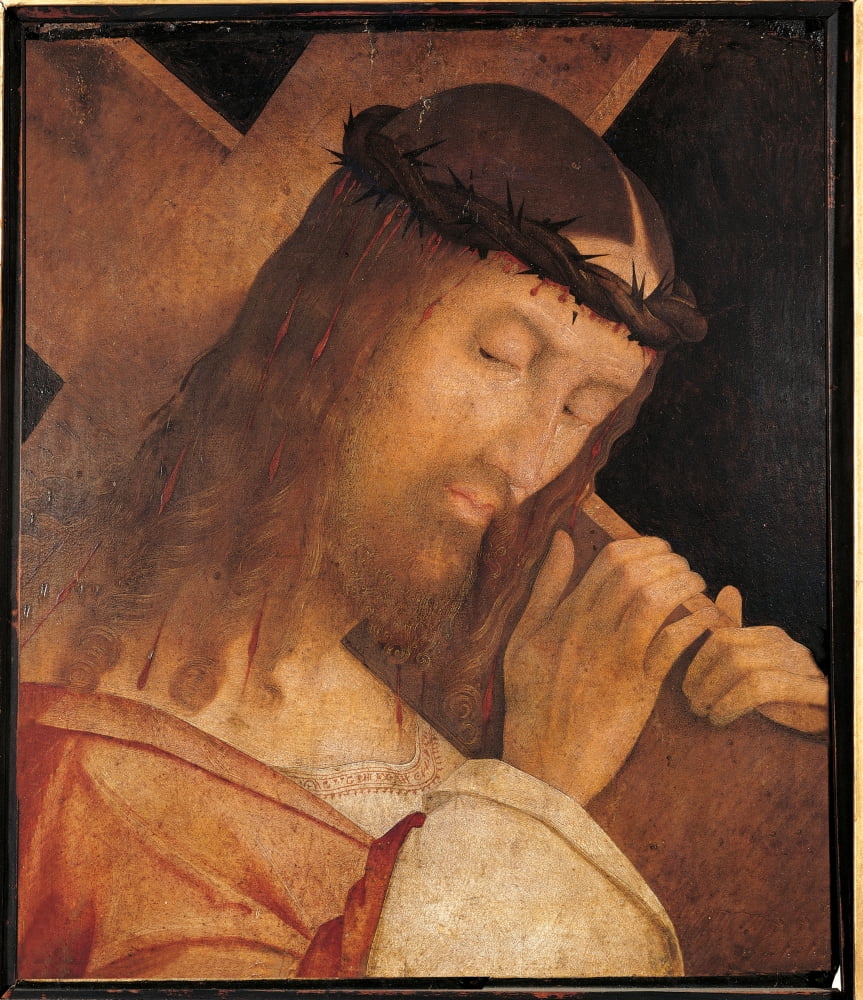 Jesus Christ Bearing The Cross Canvas Art - (24 x 36)