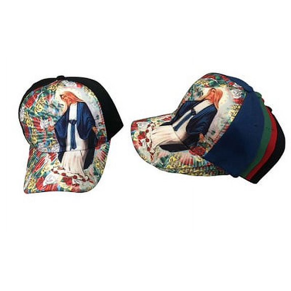 Jesus Christ Catholic Mexican Style Screen Printed Baseball Caps Uni-Sex Style -- FREE USA Shipping--(CCap245)
