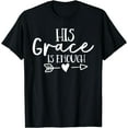 thumbnail image 1 of Jesus Christ Christian His Grace Is Enough T-Shirt Black X-Large, 1 of 4