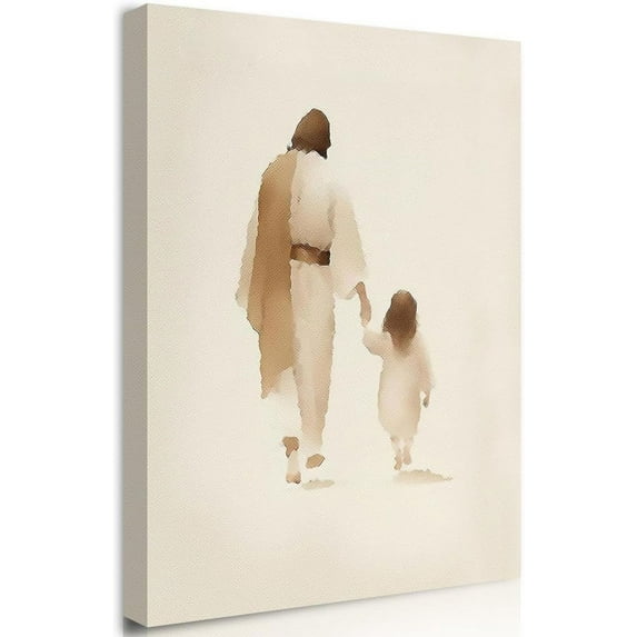 Jesus Christ Christian Wall Art Decor Religious Wall Decor Kids Bedroom Baby Nursery Girls Boys Room Jesus Wall Decor Poster Picture Spiritual Gift God Wall Art Inspirational Home Decor 12"x16"