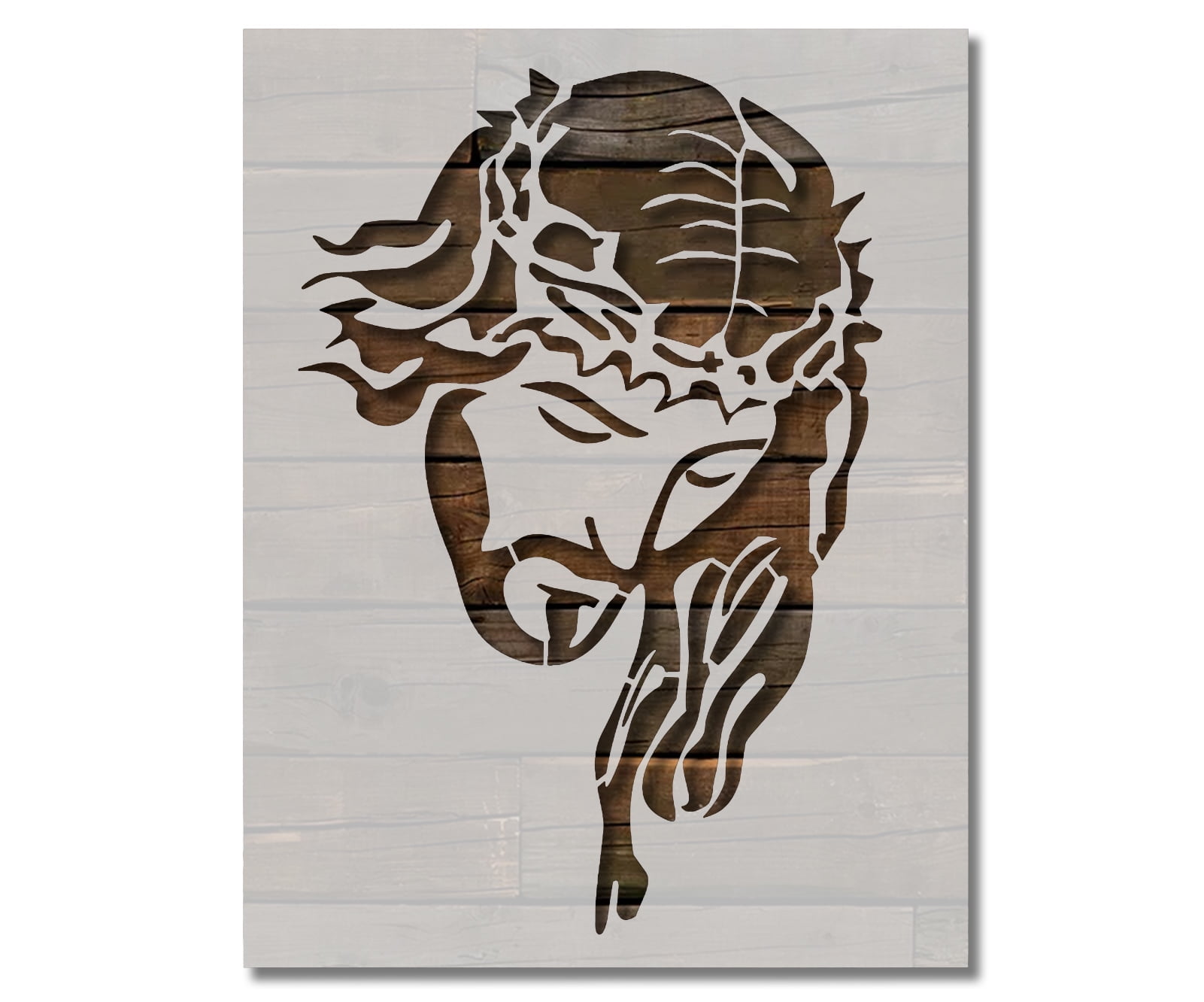 Jesus Christ Crown Thorns Stencil Template Reusable 8.5 x 11 for Painting on Walls, Wood, Etc. By Stencilville - Walmart.com jesus-christ-crown-thorns-stencil-template-reusable-8-5-x-11-for-painting-on-walls-wood-etc-by-stencilville-walmart-com