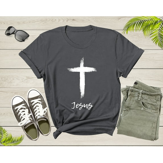 Jesus Christ Crucifixion Religious Cross Symbol Crucifix T-Shirt Jesus Lover Priest Gift T Shirt for Men Women Boys Girls Teens Tshirt