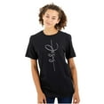 thumbnail image 1 of Jesus Christ Cursive Christian Women's Graphic T Shirt Tees Brisco Brands S, 1 of 6