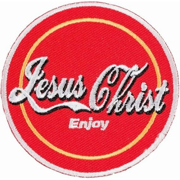 Jesus Christ Enjoy Red Patch, Christian Patches
