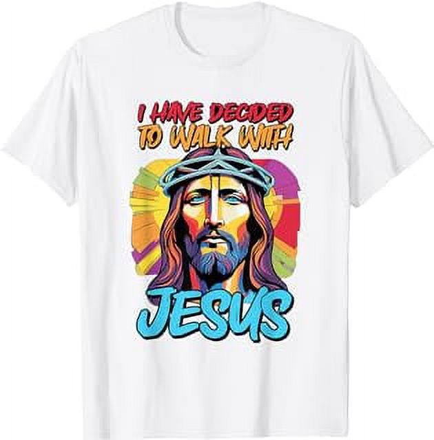 Jesus Christ Face Decided To Walk With Jesus, Baptism T-Shirt - Walmart.com