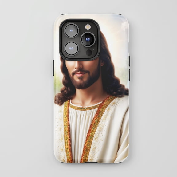 Jesus Christ For All iPhone Series Tough Phone Case Religious Art Multi-color