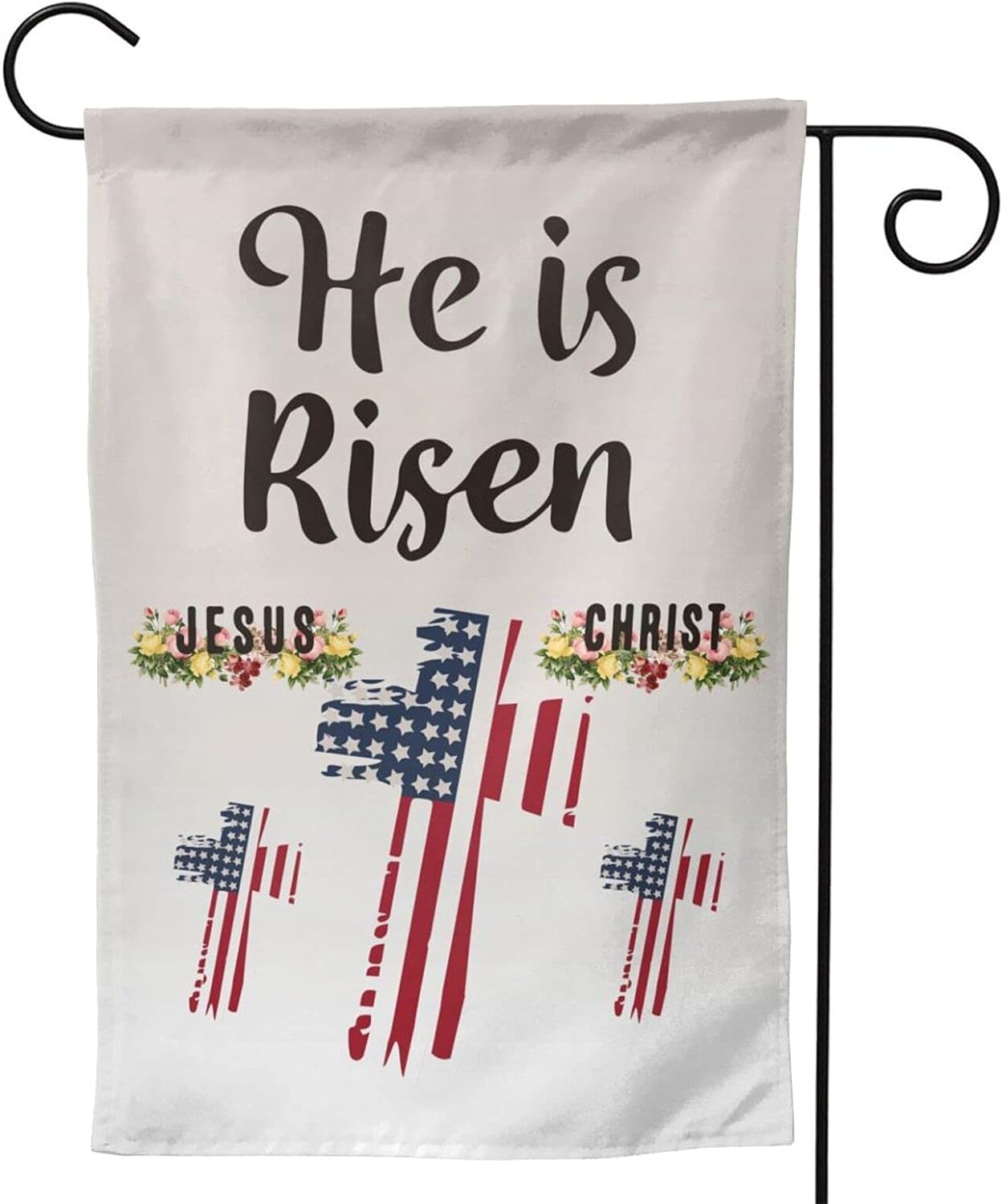 Jesus Christ He Is Risen Garden Flags Outdoor Holiday Decoration