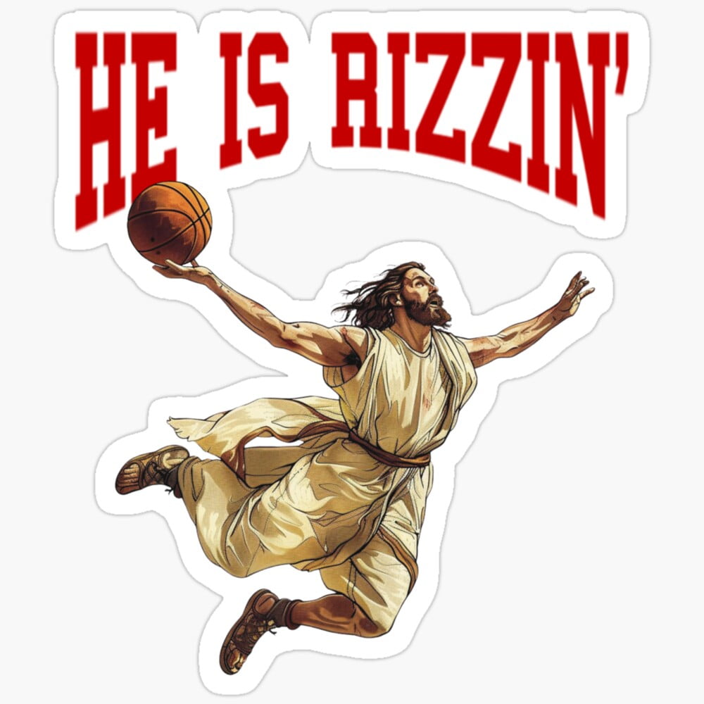 Jesus Christ He Is Rizzin Stickerphone Decal Water Bottle Stickers ...