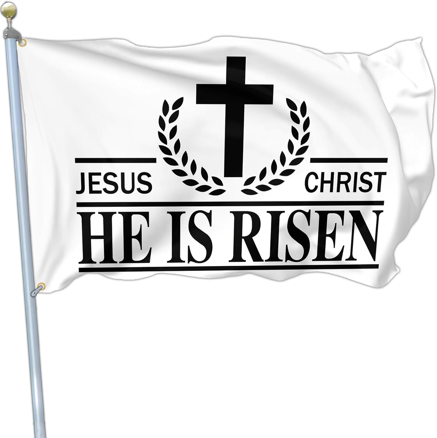 Jesus Christ He is Risen Flag Jesus American Flags for Outside Double
