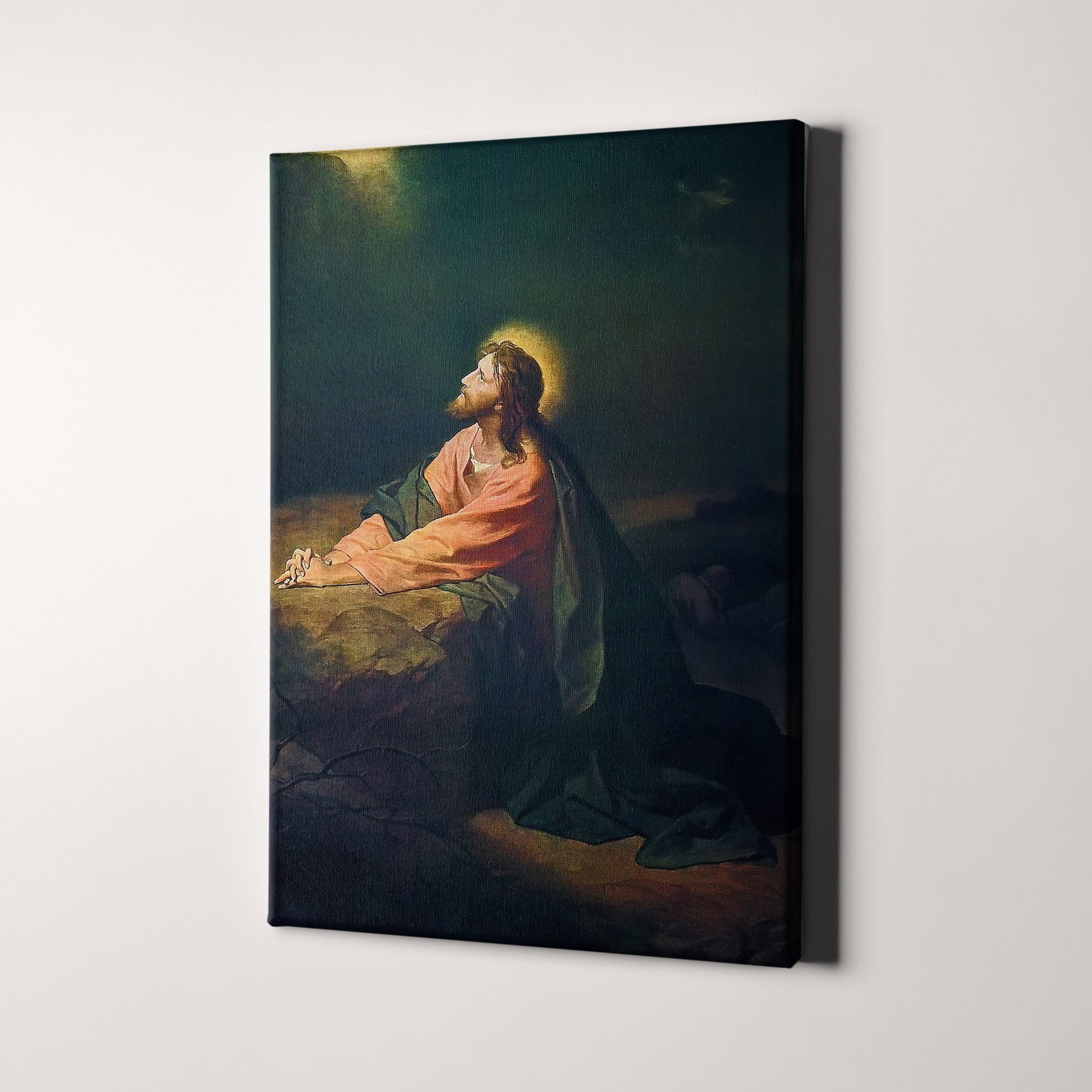 Jesus Christ In The Garden Of Gethsemane Christian Bible Canvas Wall ...