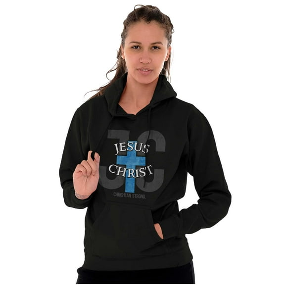 Jesus Christ JC Cross Christian Hoodie Sweatshirt Women Men Brisco Brands S