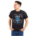 thumbnail image 1 of Jesus Christ JC Cross Christian Men's Graphic T Shirt Tees Brisco Brands M, 1 of 6
