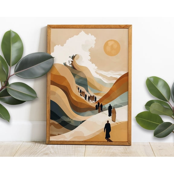 Jesus Christ Leaves The 99 Lost Sheep Parable Horizontal Artwork