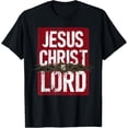 thumbnail image 1 of Jesus Christ, Lord Jesus Vintage Design With Thorns Religion T-Shirt, 1 of 4
