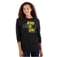 thumbnail image 1 of Jesus Christ Love Christian Faith Long Sleeve TShirt Men Women Brisco Brands S, 1 of 6
