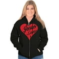 thumbnail image 1 of Jesus Christ Love Christian God Cross Womens Plus Size Graphic Zipper Hoodie Brisco Brands 2X, 1 of 5