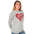 thumbnail image 1 of Jesus Christ Love Christian God Cross Women's Long Sleeve T Shirt Brisco Brands L, 1 of 6