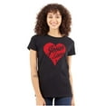 thumbnail image 1 of Jesus Christ Love Christian God Cross Womens Slim Fit Graphic Tee Brisco Brands X, 1 of 5