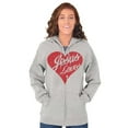 thumbnail image 1 of Jesus Christ Love Christian God Cross Zip Hoodie Sweatshirt Women Brisco Brands M, 1 of 1