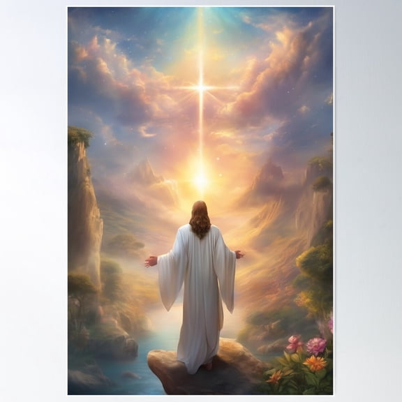 Jesus Christ, Original Art By Ceyhuns Poster Wall Art, Modern Wall Decor For Living Room Bedroom, 24x36 UNFRAMED